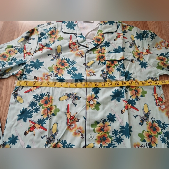 Batman with Hawaiian Print Men's Pajama Set - Picture 11 of 13